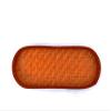 KADAM HAAT Handmade Tray for Serving Food/Drinks, Snacks Plate, Tea/Drink Platter, Breakfast Plate, Bed Tray, Eco Friendly, Durable, Home Dcor, Wooden Tray, Gifting (25 x 9 x 3.5cm, Orange) view 4