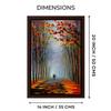 Masstone Engineered Wood Landscapes Wall Painting, Multicolour, Modern, 14 Inch x 20 Inch view 2