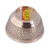 SHIV SHAKTI ARTS Handmade Pure Brass Embossed Flower Design Sign Katori Bowl with Spoon Serving Indian Home Food Homeware::Set of 1 view 3