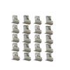 MESH MASTERS Curtain Brackets Holder for Doors and Windows, 10 Pair(20 PCS) (Stainless Steel) with 6 Month Guarantee view 1