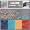 CrafTreat Mosaic Print Decoupage Paper for Art and Craft - I and II - 8 Pcs - Size A4 - Traditional Paper Packs for Kitchen view 1