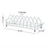 KEEPWELL Stainless steel Plate stand Kitchen countertop Plate Rack for Home & Kitchen Plate storage rack Thali stand view 3
