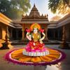 BS Handicrafts Polystone Marble Look Lakshmi Devi Idol for Home Temple, Mandir, Car Dashboard Showpiece Figurine for Home Decor Living Room| Laxmi MATA Murti | 4 inches Height view 1