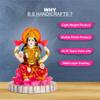 BS Handicrafts Polystone Marble Look Lakshmi Devi Idol for Home Temple, Mandir, Car Dashboard Showpiece Figurine for Home Decor Living Room| Laxmi MATA Murti | 4 inches Height view 3