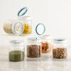Home Centre BARBADOS-MILFORD-26 Plastic Canister - 350ml, 6 Pieces, Transparent view 1
