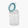 Home Centre BARBADOS-MILFORD-26 Plastic Canister - 350ml, 6 Pieces, Transparent view 3