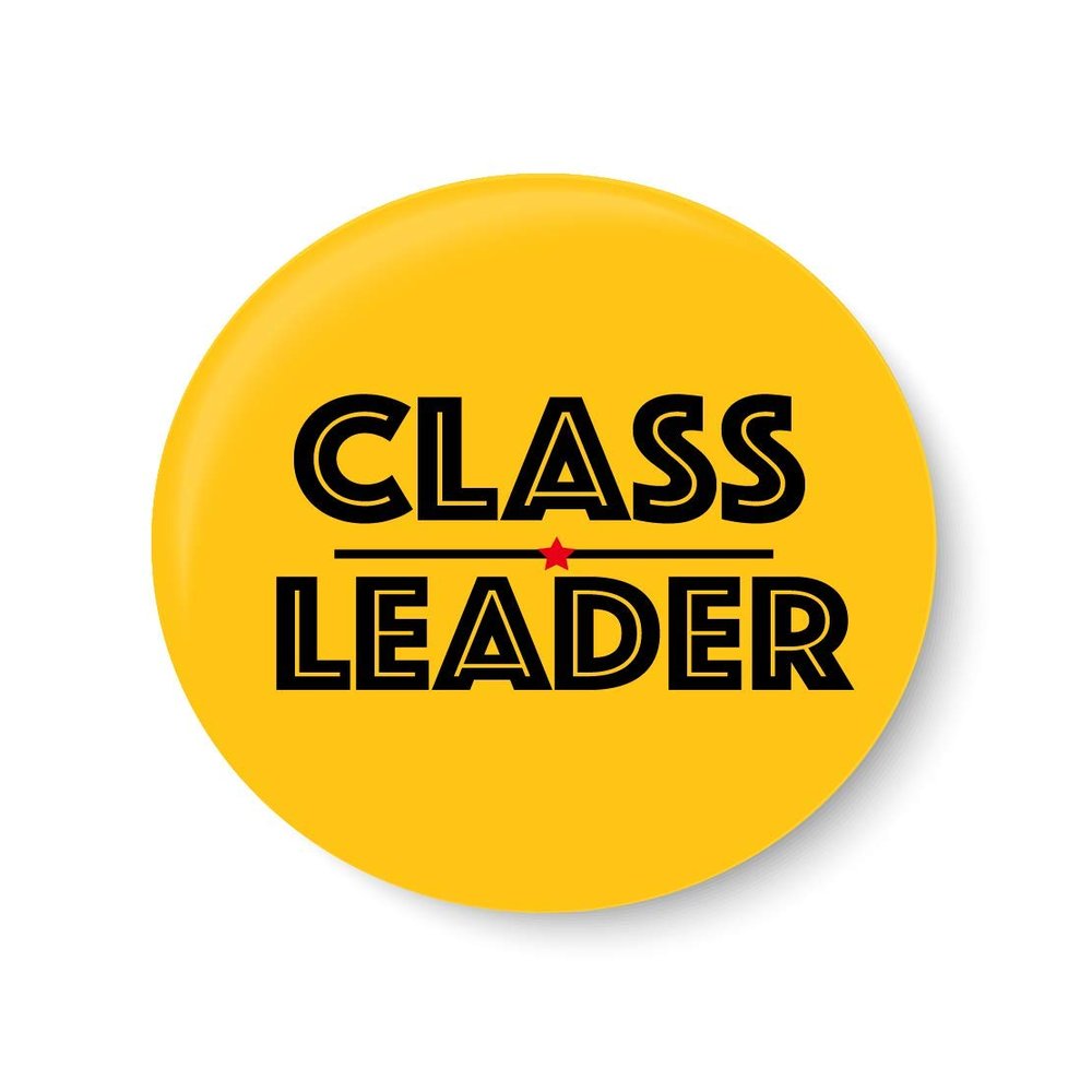 PEACOCKRIDE Class Leader I School I Fridge Magnet (Metal, Multicolour,75mm)