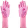 SEASPIRIT Silicone Scrubbing Gloves, Scrub Cleaning Gloves with Scrubber for Dishwashing and Pet Grooming(Multicolor,Pack of 3) view 1