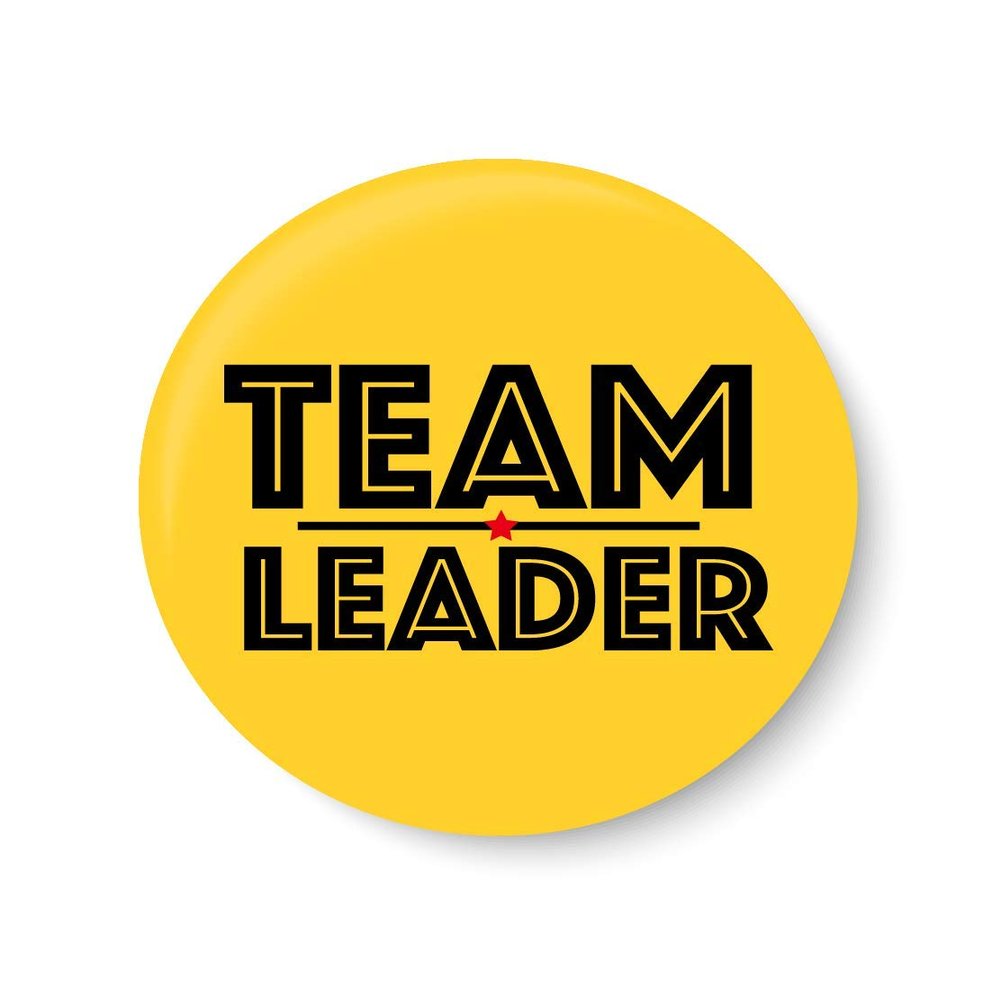 PEACOCKRIDE Team Leader I Office I Fridge Magnet (Metal, Multicolour,75mm)