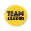 PEACOCKRIDE Team Leader I Office I Fridge Magnet (Metal, Multicolour,75mm) view 1