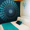 Textile art Cotton Magical Thinking Bedspread Wall Hanging (54 x 84 inches, Multicolour) view 1