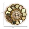 Fressia Fabrics 5 Pcs Sew On Glue On Fabric Patches Embroidery Applique Decoration for Clothes Dress Material Saree Suit Kurti Gown, Art & Craft, DIY Decor - Gold view 3
