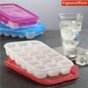 SignoraWare BPA Free Plastic Ice Tray with just one twist Ice Out | Cliplock Lid | Freezer tray | LeakProof | Perfect for making Ice cubes of your favoiurite beverages ( 18 cubes | Red ) view 3