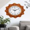 Oreva Plastic Vintage Wall Clock (Brown, 32 X 4 X 32 Cm) - Analog view 4