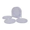 Liza Designer Circular Table Coaster for Tea Cups, Coffee Mugs/Beer Cans Bar Tumblers & Water Glasses - Set of 6 & 1 Holder (A91TC02W) view 2