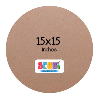 Arohi Art World Round Art Boards for Painting and Art & Craft Purpose Art & Craft Material Canvas Board Stationery Items Size: 15x15 inches Thickness 6mm