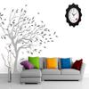 Oreva Plastic Wooden Look Designer Abstract Wall Clock (32 x 32 x 4 cm, Cola, AQ 6217)-Analog view 2