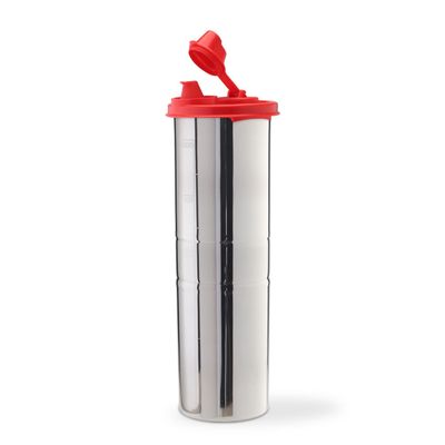 SignoraWare Easy Flow Stainless Steel Oil Dispenser | Airtight & Spill proof | Food grade | Pourer Drizzler | Easy to Clean | Best for Essential Oils & Grilling | Best for Home Use (1.1 Ltr | Red)