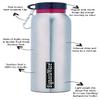 Signoraware Chill Single Wall Steel Water Bottle, 750 ML, Silver view 1