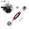 Allextreme EXWT48T Universal Wrench 48 Tools in One Socket with 360 Degree Rotating, Furniture Car Repair Home Tool Works with Spline Bolts, Square Damaged Bolts view 2