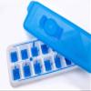 Signoraware Silicone BPA Free Plastic Ice Tray | Easy-Release Silicone Base | Easy Re-Filling Flip Top | Pop-Up 14 Cubes | Perfect for everyday use | Enjoy Mess-Free Ice Making (Set of 2 | Blue) view 3