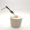 TOTO DEALS Premium Designer Sand Stone Liquid Soap Dispenser (Standard, Capacity: 350ml, Off-White) view 4