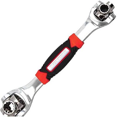 Tophaven 48 in 1 Socket Wrench Tools Works with Spline Bolts Torx 360 Degree 6-Point Universal Furniture Car Repair Hand Tool Handles up to 135kg of Pressure Universal Hand Tool Wrench