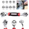 Tophaven 48 in 1 Socket Wrench Tools Works with Spline Bolts Torx 360 Degree 6-Point Universal Furniture Car Repair Hand Tool Handles up to 135kg of Pressure Universal Hand Tool Wrench view 3
