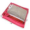 S4S Transparant View Non Woven Flower Design Attractive bow Saree Cover Bag, Cloth Cover (PINK_Set of 6) view 3
