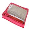 S4S Transparant View Non Woven Flower Design Attractive bow Saree Cover Bag, Cloth Cover (PINK_Set of 6) view 4