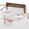 Styleys Plastic Magic Sticker Series Self-Adhesive Hair Dryer Stand Holder for Wall with Sticker White - SQ-5081 view 4