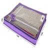 S4S Transparant View Non Woven Flower Design Attractive bow Saree Cover Bag, Cloth Cover (PURPLE_Set of 6) view 3