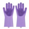 SEASPIRIT Magic Silicone Scrubbing Gloves, Scrub Cleaning Gloves with Scrubber for Dishwashing and Pet Grooming view 1