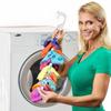 Whitecloud TRANSFORMING HOMES 278-20 Polished Easy Clips And Locks Paired Sock Without Ties, Bags Or Dividers Socks Organizer For Laundry, (Plastic And Rubber, Multicolour) view 4