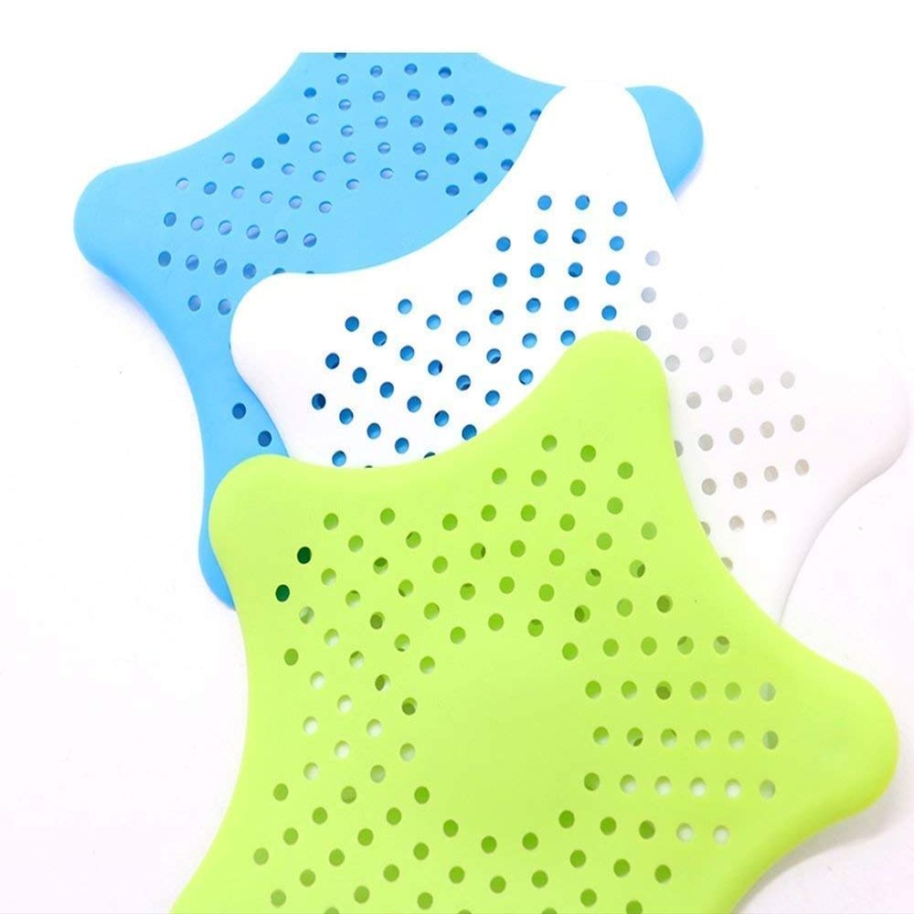 Koniry Star Bathroom Sink Drain Filter Hair Catcher Bath Plug Plunger Sink Filter Coater