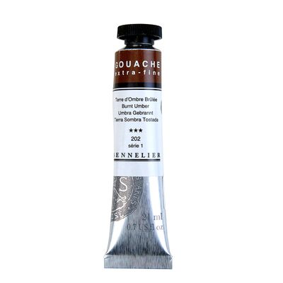 Sennelier Extra Fine Gouache 21ml S1 Burnt Umber