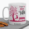 Jhingalala Printed Mug I I Love My Little Sister Printed Ceramic Coffee Mug White - 11 Oz Mug Gift for Sister view 3