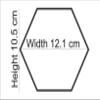 Wall1ders 30 Hexagon Mirror Stickers for Wall, Mirror Stickers for Wall, Acrylic Stickers, Wall Mirror Stickers, Wall Stickers for Bedroom, Hall, Home Offices (Silver) view 2
