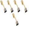 Homeproducts4U Zinc Door Stopper 5 Inches Vanilla Gold Silver Pack of 5 view 1