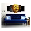 PRINTELLIGENT Framed Printed Golden Buddha Art Panels Wall Painting- 5 Frames Painting Home Decor (Size: 10x20 inch) view 1