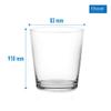 Ocean Nova Whiskey Tumbler Glass Set of 6 Pcs, 300 ml, Transparent | Stylish & Durable Glassware for Serving Whiskey, Scotch, Bourbon & Other Beverages in Home, Parties & Bar Use | Dishwasher Safe. view 3