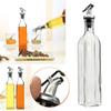 SQUICKLE Glass Oil and Vinegar Storage Bottle, Vinegar Dispenser Transparent Single Bottle for Dining Table and Home and Kitchen Sauce Bottle Dispenser 500 ml Each Bottle-1 Pcs view 2