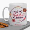 Jhingalala Happy Raksha Bandhan Printed Ceramic Coffee Mug White - 11 Oz Mug Gift for Brother, Sister (JC105429) view 3