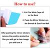 Wall1ders 50 Butterflies Golden (Each Piece Size 5 cm), Mirror Stickers for Wall, Acrylic Stickers, Wall Mirror Stickers, Wall Stickers for Bedroom, Hall, Home Offices view 3