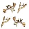 Homeproducts4U Antique Finish Curtain Finials with Jaguar Shape Supports Pack of (1 Set) view 1