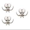 HOMEPRODUCTS4U Zinc Butterfly Shape Hooks (3 Pieces) view 1