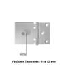 Atlantic Brass Heavy Glass Door Hinges for Home, Office, Hotel (S.S. Finish) Pack of 4 Piece view 3