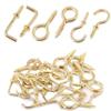 Diy Crafts India 152 Handy Brass-plated Cup Wall Ceiling Metal Screw Hooks, 32mm, Multicolor view 1