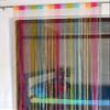 ELSKER Set of 2 Beautiful Modern Decorative Thread Curtain Polyester Room Divider String Room Door Curtain (Multicolour, 6.5FT x 3.41FT ), lined, lined view 1