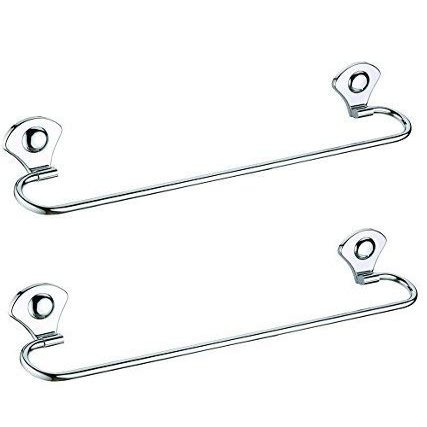 Homeproducts4U Towel Rod 202 Grade x-Glossy Stainless Steel with Screws Archi-304 Pack of 2